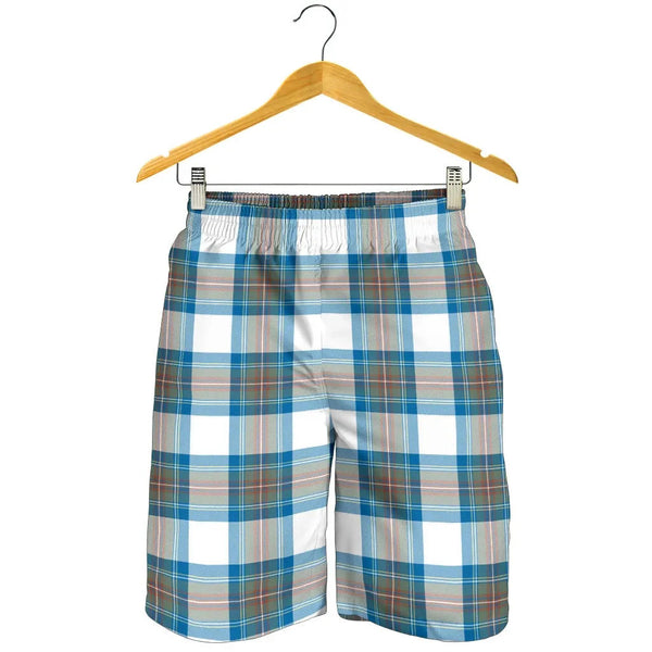 Scottish Stewart Muted Blue Clan Tartan Men's Shorts