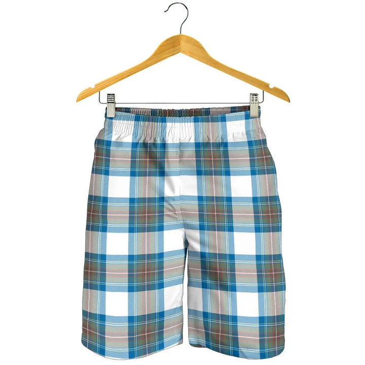 Scottish Stewart Muted Blue Clan Tartan Men's Shorts