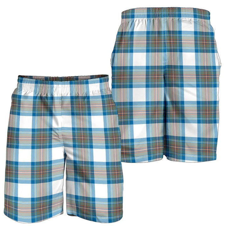 Scottish Stewart Muted Blue Clan Tartan Men's Shorts