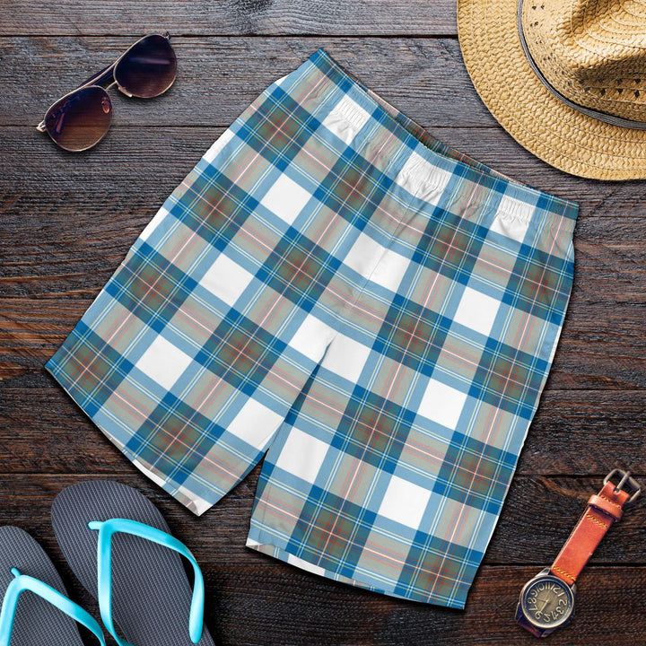 Scottish Stewart Muted Blue Clan Tartan Men's Shorts