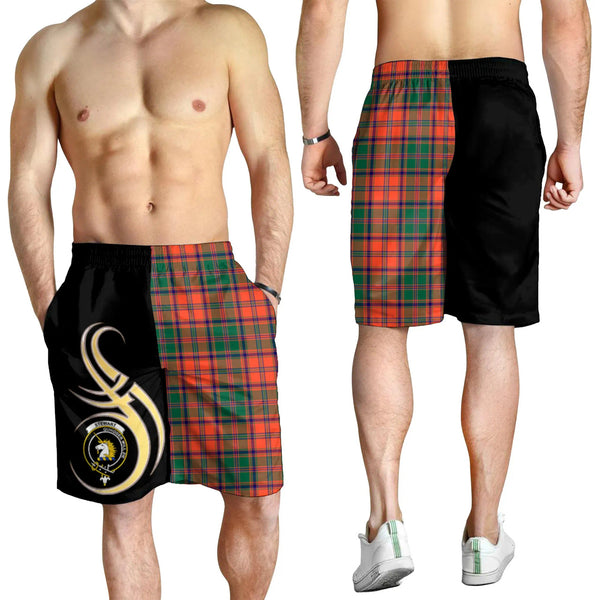 Scottish Stewart of Appin Ancient Clan Crest Tartan Believe in Me Men's Shorts