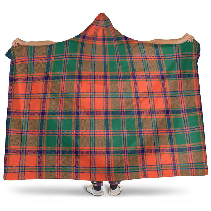 Scottish Stewart of Appin Ancient Clan Tartan Hooded Blanket Tartan Plaid 1