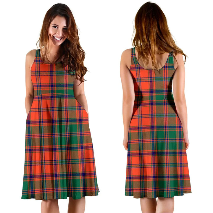 Scottish Stewart of Appin Ancient Clan Tartan Women Midi Dress