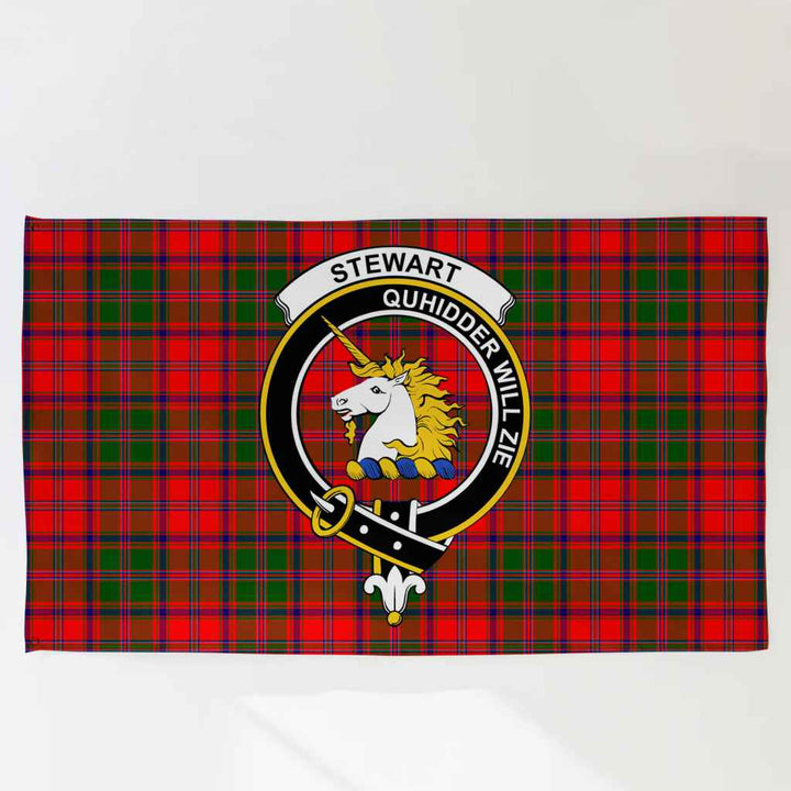 Scottish Stewart (of Appin) Clan Crest Tartan Flag Parade Tartan Plaid 3