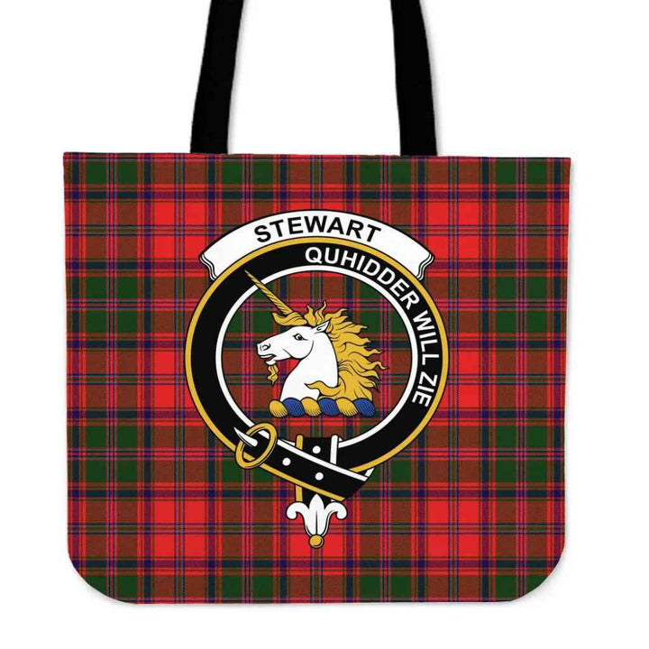 Scottish Stewart of Appin Clan Crest Tartan Tote Bag Tartan Plaid