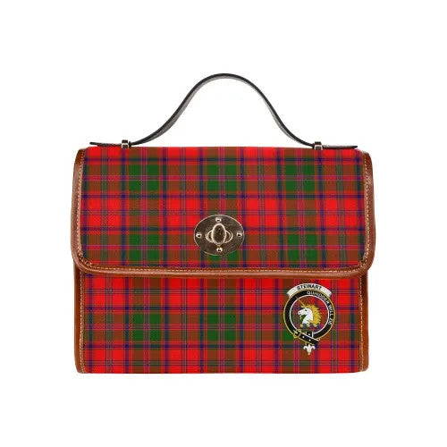 Scottish Stewart (of Appin) Clan Crest Tartan Waterproof Canvas Bag Tartan Plaid 2