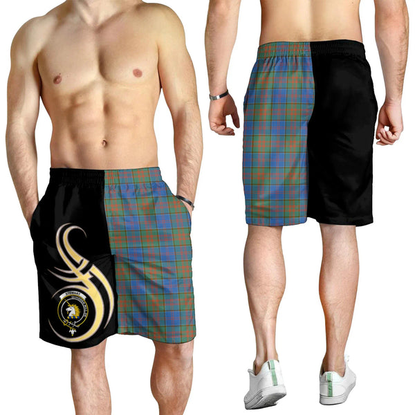 Scottish Stewart of Appin Hunting Ancient Clan Crest Tartan Believe in Me Men's Shorts