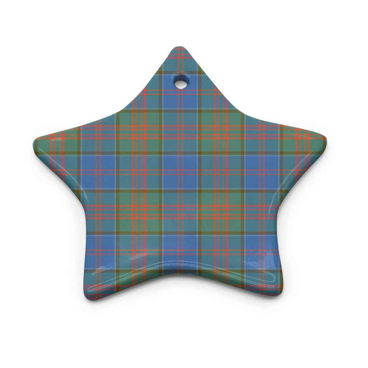 Scottish Stewart of Appin Hunting Ancient Clan Tartan Ceramic Ornament Star Shape Tartan Plaid