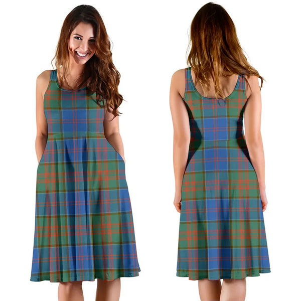 Scottish Stewart of Appin Hunting Ancient Clan Tartan Women Midi Dress