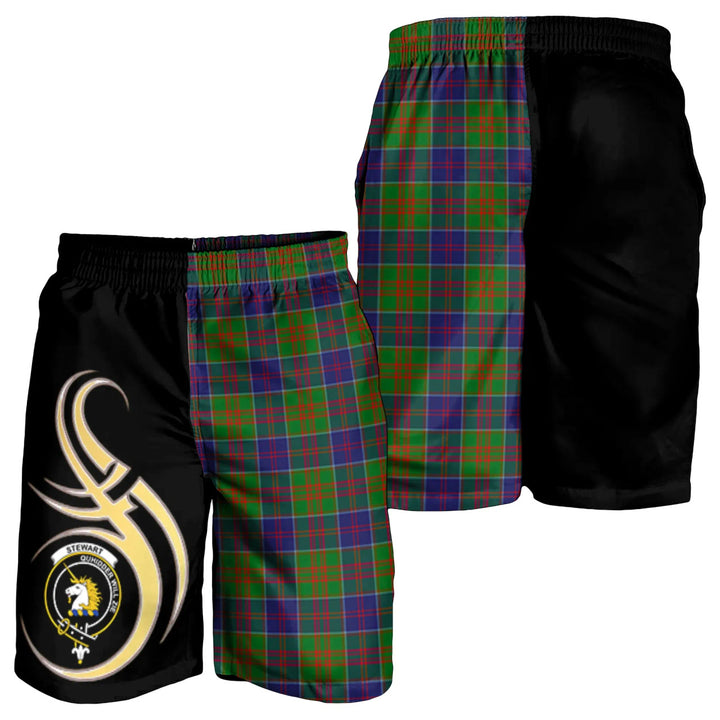 Scottish Stewart of Appin Hunting Modern Clan Crest Tartan Believe in Me Men's Shorts