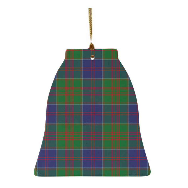 Scottish Stewart of Appin Hunting Modern Clan Tartan Ceramic Ornament Bell Shape Tartan Plaid