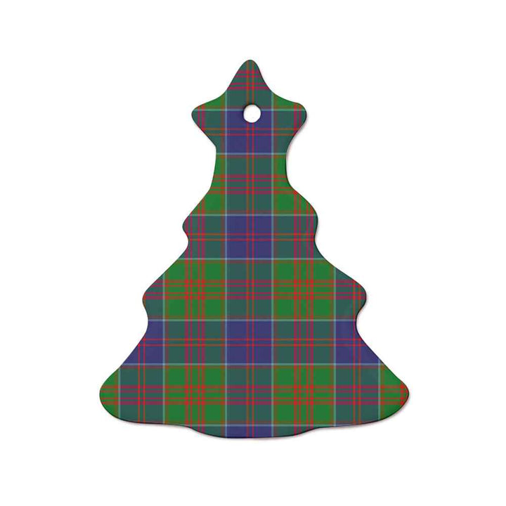 Scottish Stewart of Appin Hunting Modern Clan Tartan Ceramic Ornament  Tree Shape Tartan Plaid