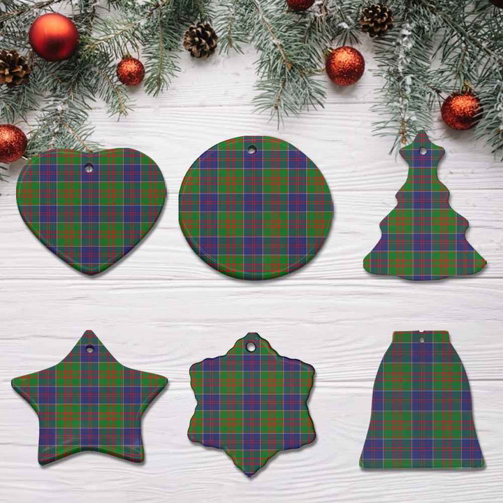 Scottish Stewart of Appin Hunting Modern Clan Tartan Ceramic Ornament All Tartan Plaid