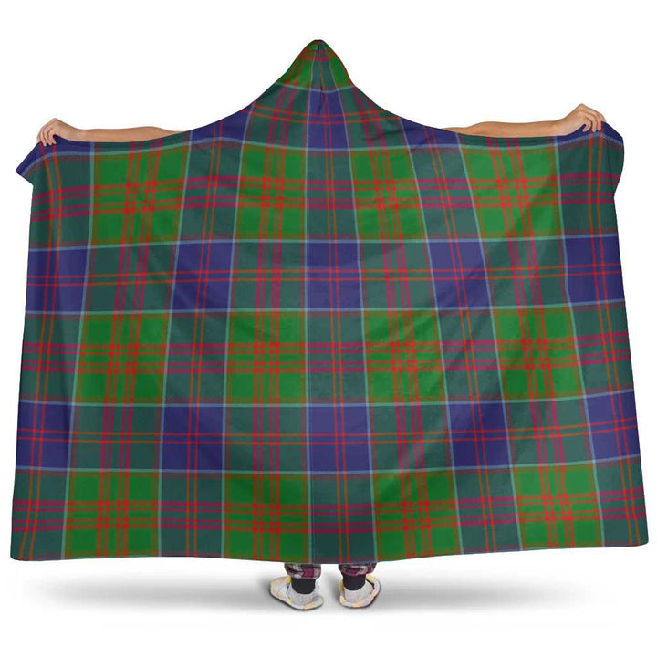 Scottish Stewart of Appin Hunting Modern Clan Tartan Hooded Blanket Tartan Plaid 1