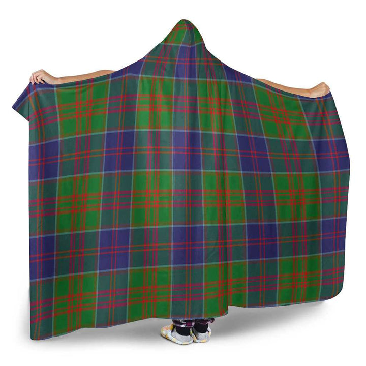 Scottish Stewart of Appin Hunting Modern Clan Tartan Hooded Blanket Tartan Plaid 2