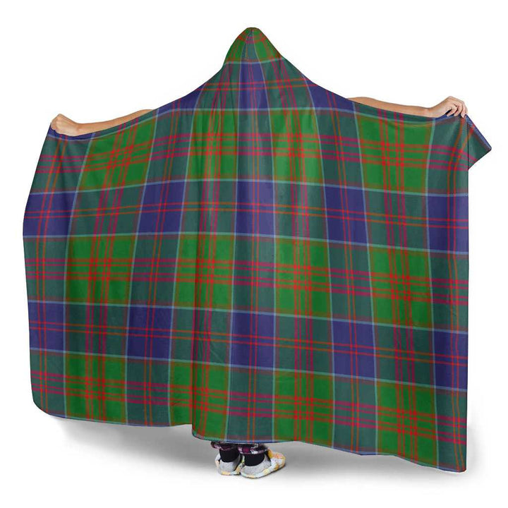 Scottish Stewart of Appin Hunting Modern Clan Tartan Hooded Blanket Tartan Plaid 3