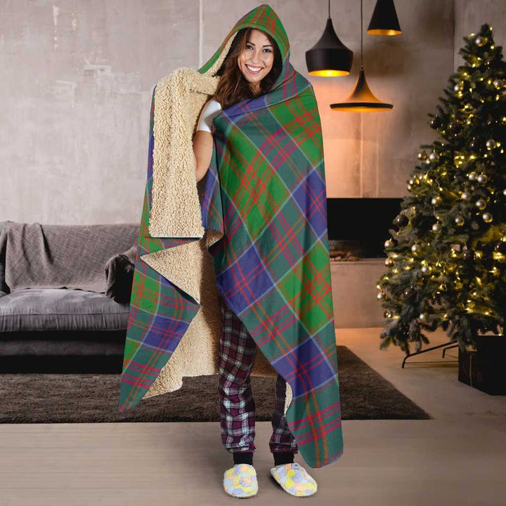 Scottish Stewart of Appin Hunting Modern Clan Tartan Hooded Blanket Tartan Plaid 6