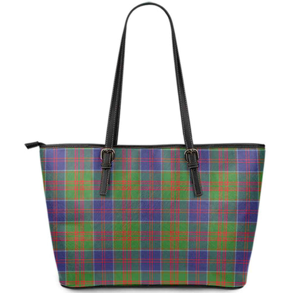 Scottish Stewart of Appin Hunting Modern Clan Tartan Leather Tote Tartan Plaid