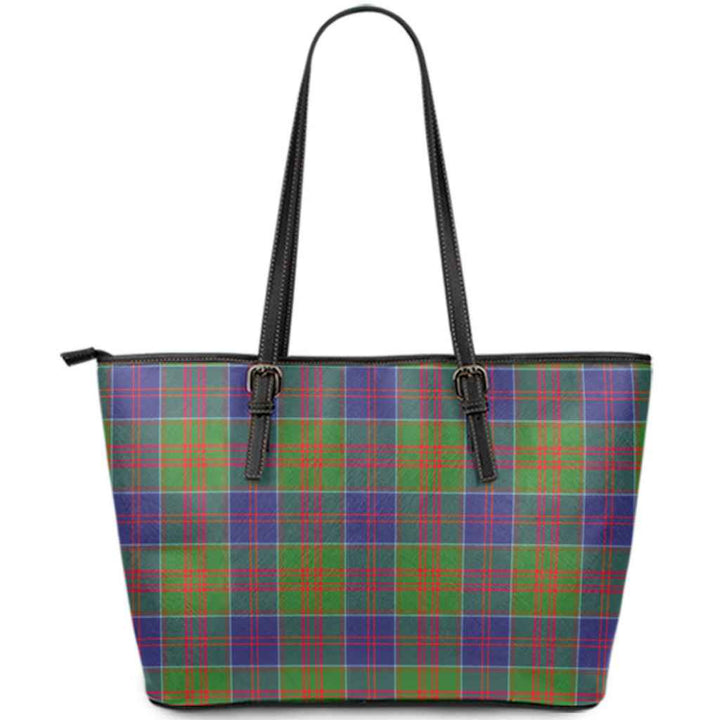 Scottish Stewart of Appin Hunting Modern Clan Tartan Leather Tote Tartan Plaid