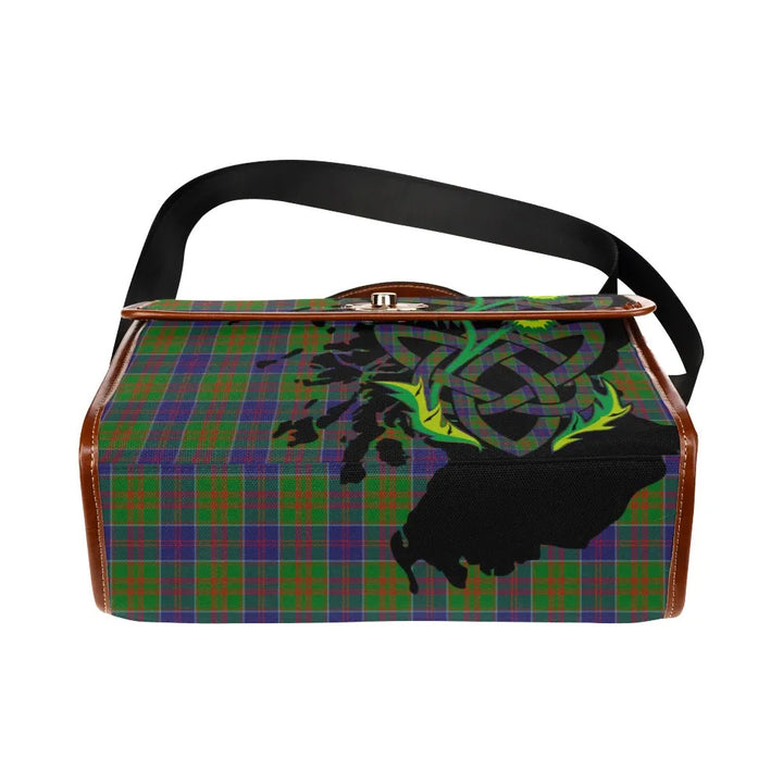 Scottish Stewart of Appin Hunting Modern Clan Tartan Waterproof Canvas Bag With Thistle Tartan Plaid 5