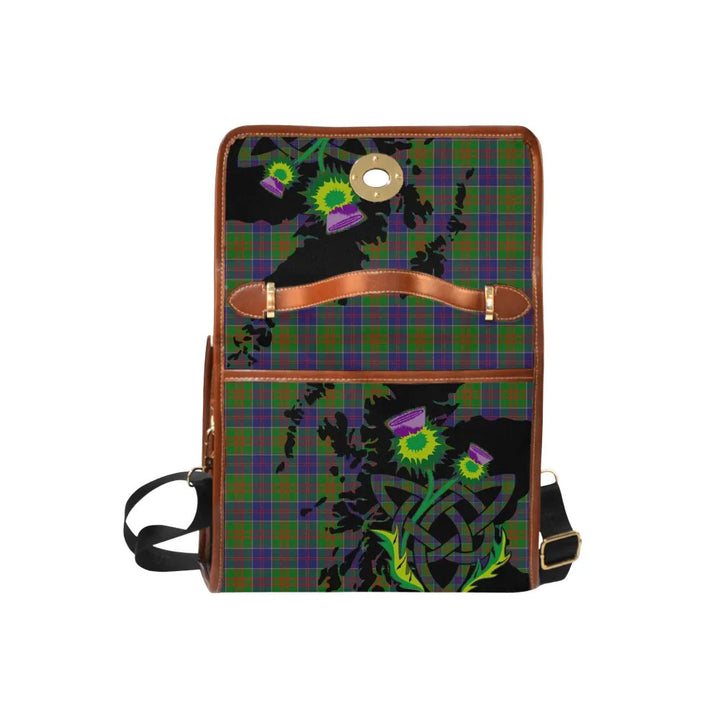 Scottish Stewart of Appin Hunting Modern Clan Tartan Waterproof Canvas Bag With Thistle Tartan Plaid 6
