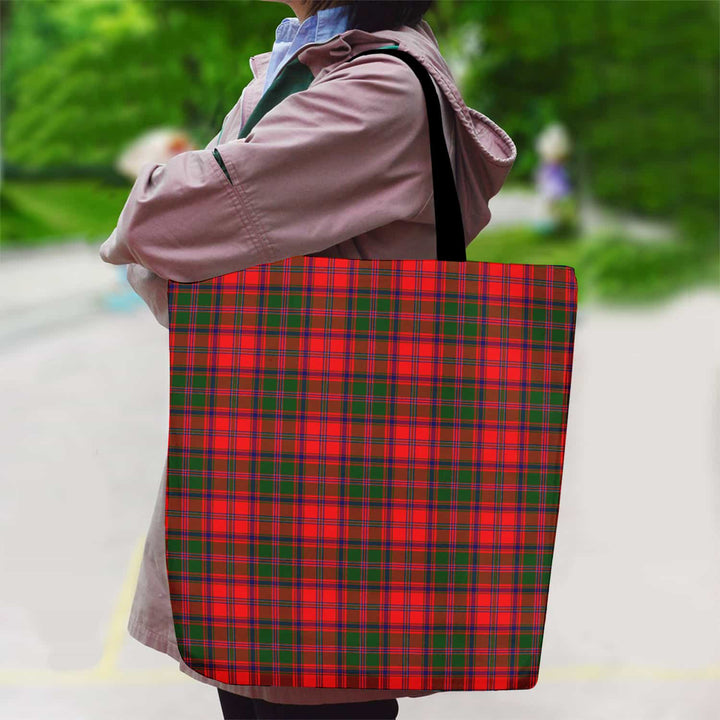 Scottish Stewart of Appin Modern Clan Tartan Canvas Bag With Shoulder Strap Tartan Plaid 2