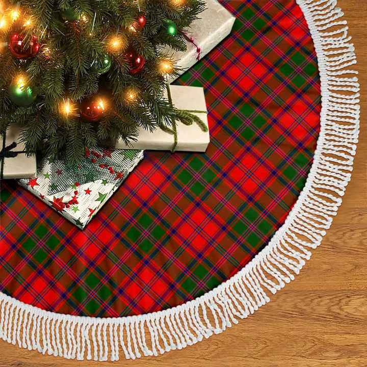 Scottish Stewart of Appin Modern Clan Tartan Christmas Tree Skirt Tassels 2 Tartan Plaid