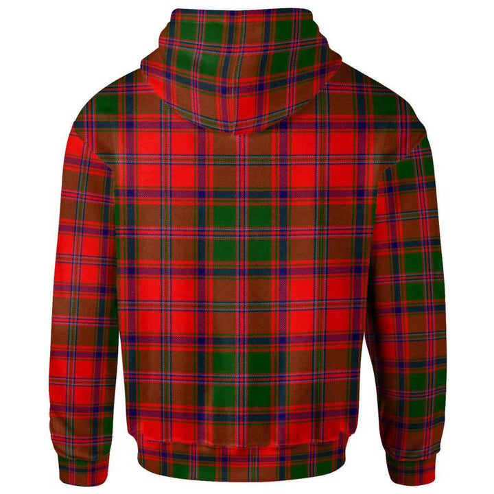 Scottish Stewart of Appin Modern Clan Tartan Hoodie Back Side Tartan Plaid