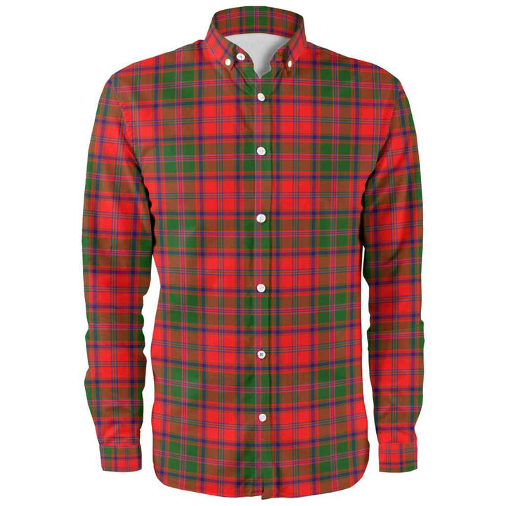 Scottish Stewart of Appin Modern Clan Tartan Long Sleeve Shirt Front Side Tartan Plaid