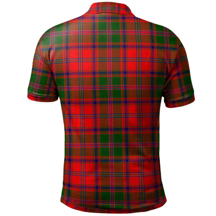 Scottish Stewart of Appin Modern Clan Tartan Polo Shirt Back Side Tartan Plaid