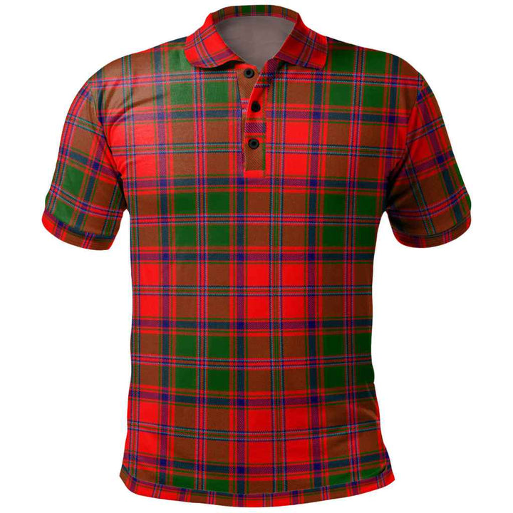 Scottish Stewart of Appin Modern Clan Tartan Polo Shirt Front Side Tartan Plaid