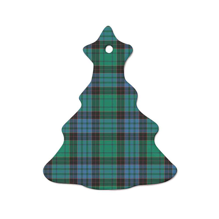 Scottish Stewart Old Ancient Clan Tartan Ceramic Ornament  Tree Shape Tartan Plaid