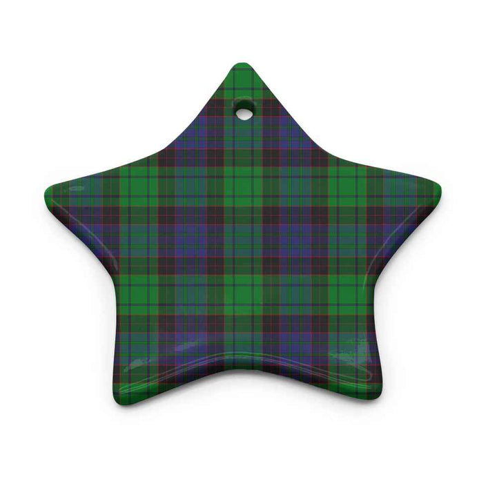 Scottish Stewart Old Modern Clan Tartan Ceramic Ornament Star Shape Tartan Plaid