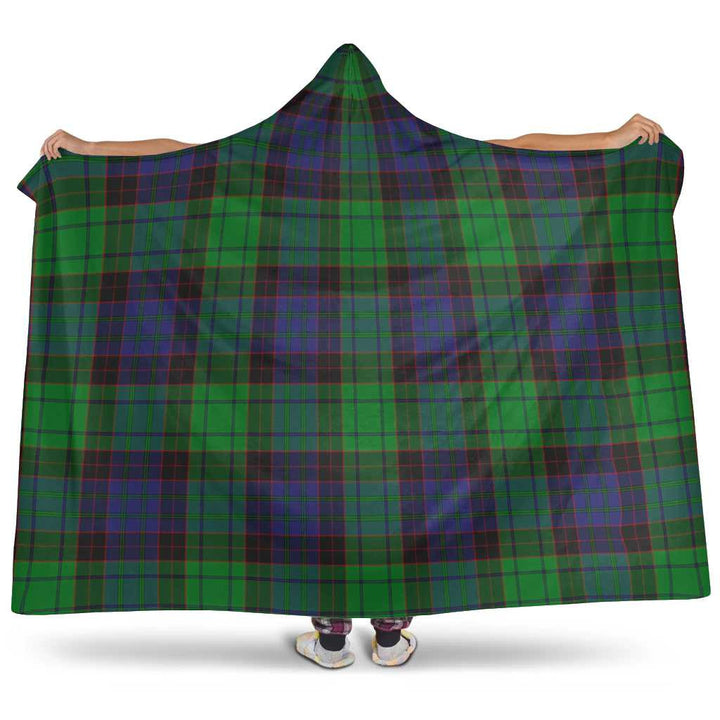 Scottish Stewart Old Modern Clan Tartan Hooded Blanket Tartan Plaid 1