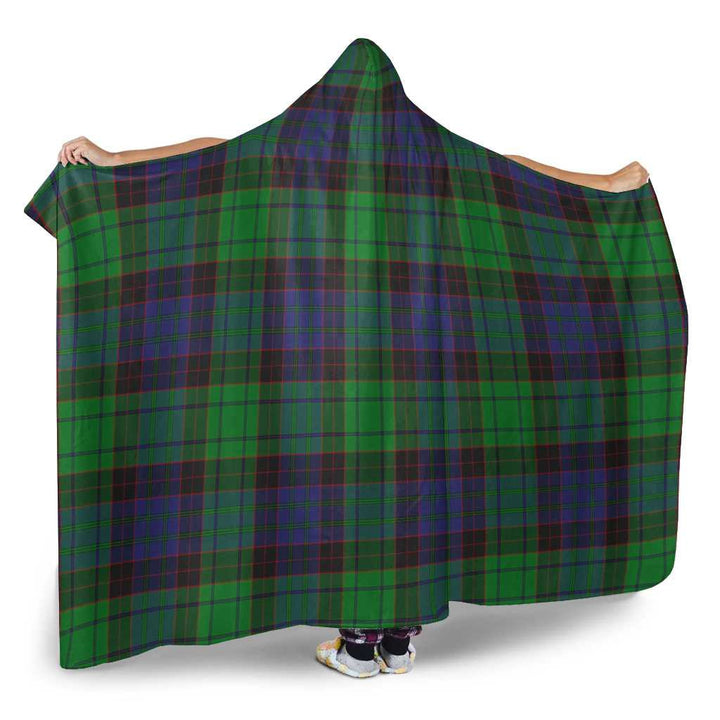 Scottish Stewart Old Modern Clan Tartan Hooded Blanket Tartan Plaid 2
