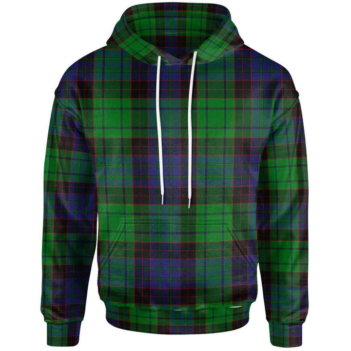 Scottish Stewart Old Modern Clan Tartan Hoodie Front Side Tartan Plaid