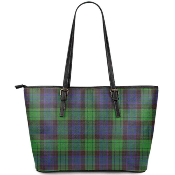 Scottish Stewart Old Modern Clan Tartan Leather Tote Tartan Plaid