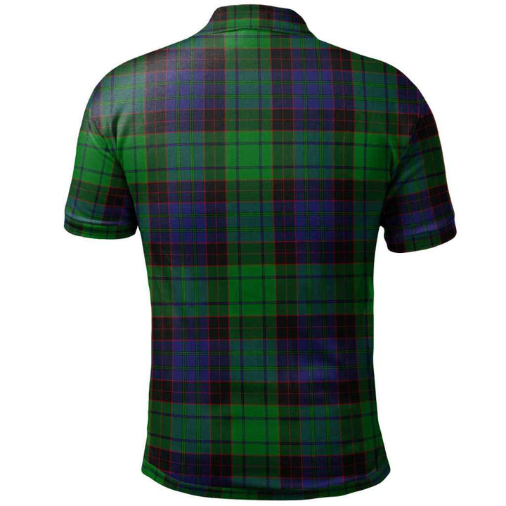 Scottish Stewart Old Modern Clan Tartan Polo Shirt Back Side Tartan Plaid