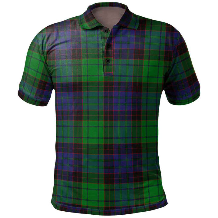 Scottish Stewart Old Modern Clan Tartan Polo Shirt Front Side Tartan Plaid