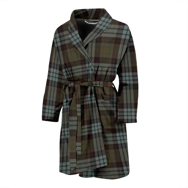 Scottish Stewart Old Weathered Clan Tartan Bathrobe 2