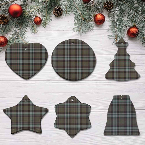 Scottish Stewart Old Weathered Clan Tartan Ceramic Ornament All Tartan Plaid