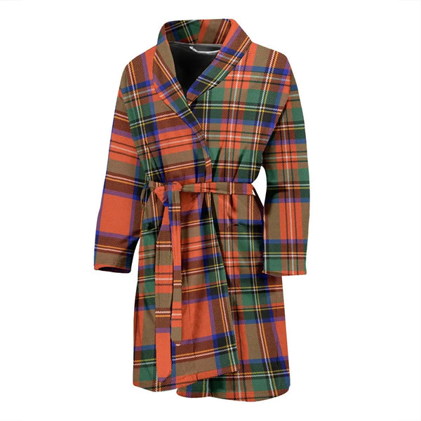 Scottish Stewart Royal Ancient Clan Tartan Bathrobe 2