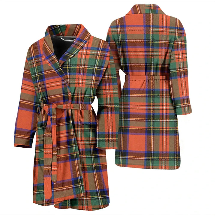 Scottish Stewart Royal Ancient Clan Tartan Bathrobe 3