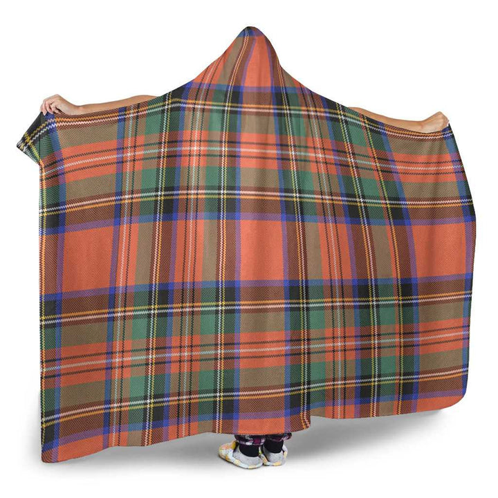 Scottish Stewart Royal Ancient Clan Tartan Hooded Blanket Tartan Plaid 2