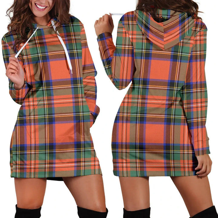 Scottish Stewart Royal Ancient Clan Tartan Hoodie Dress