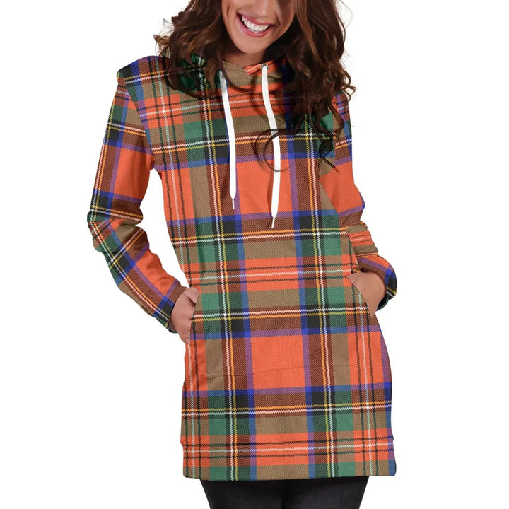 Scottish Stewart Royal Ancient Clan Tartan Hoodie Dress