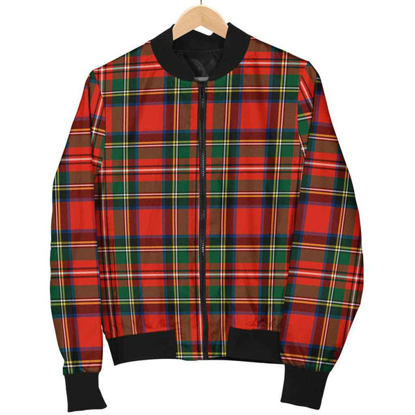 Scottish Stewart Royal Modern Clan Tartan Bomber Jacket Tartan Plaid 1