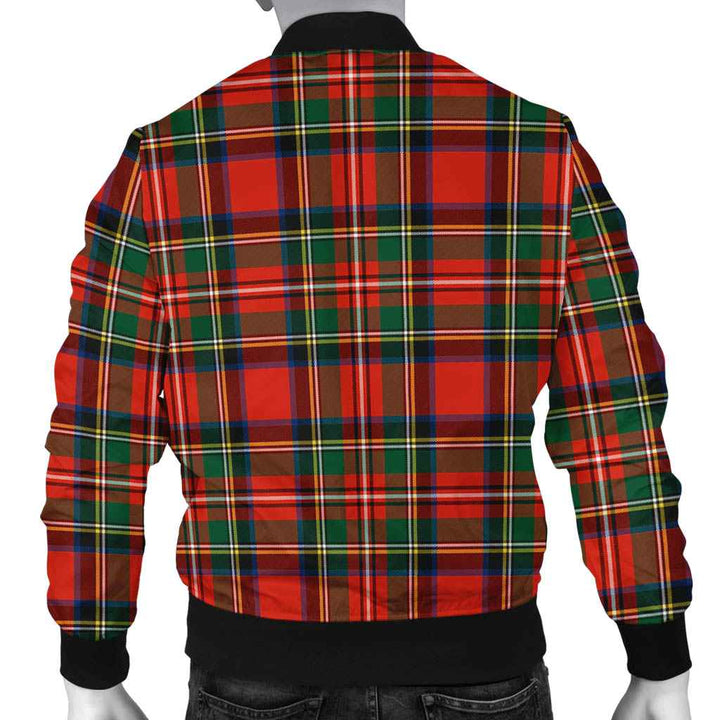 Scottish Stewart Royal Modern Clan Tartan Bomber Jacket Tartan Plaid 3