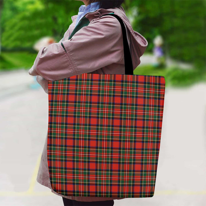 Scottish Stewart Royal Modern Clan Tartan Canvas Bag With Shoulder Strap Tartan Plaid 2