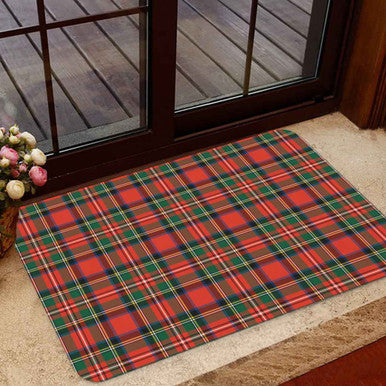 Scottish Stewart Royal Modern Clan Tartan Door Mat Tartan Plaid 1
